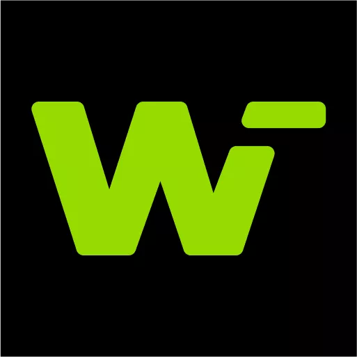 Zielona litera W logo WinWin